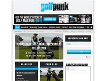 Tablet Screenshot of golfpunkmagazine.com